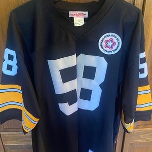 Steelers Jack Lambert 58 Marshall & Ness NFL Jersey